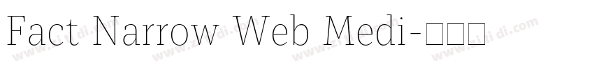 Fact Narrow Web Medi字体转换